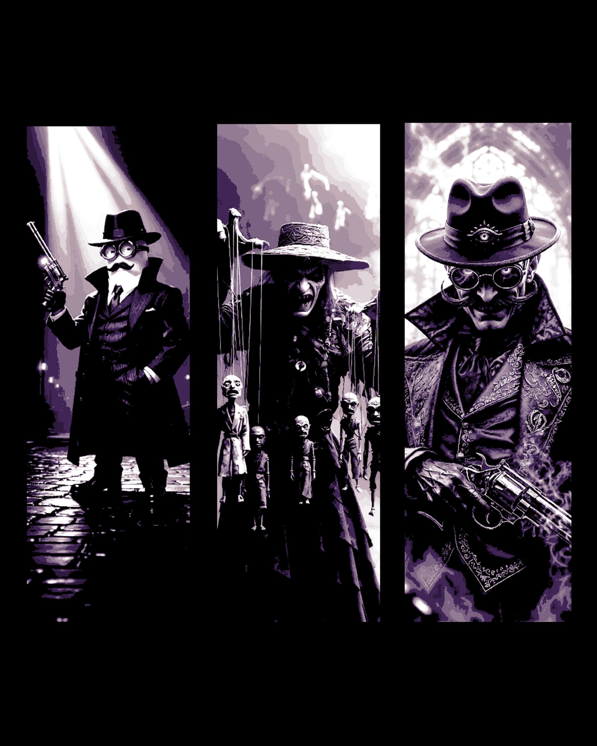 Evil Villains can have many different looks - Set of bookmarks by BooneCo3d HueForge model: Evil Villains can have many different looks - Set of bookmarks by BooneCo3d