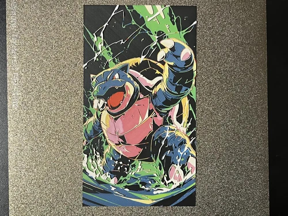 HueForge model: Blastoise Pokemon Hueforge by FantasyZ