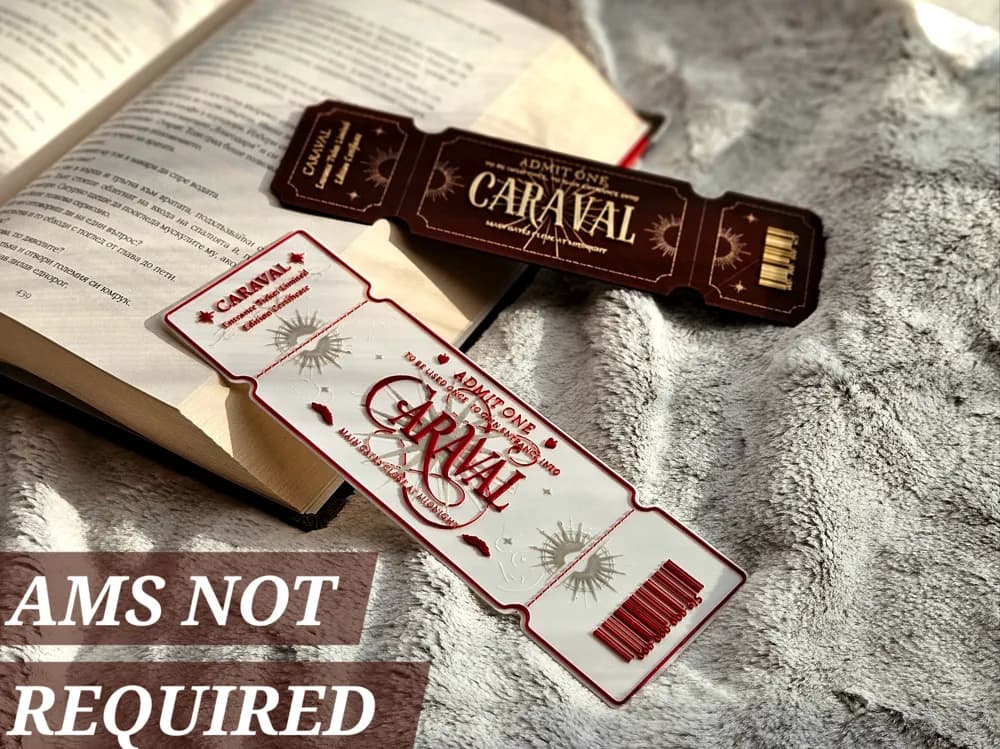 CARAVAL Tickets - Bookmarks Set by C3D HueForge model: CARAVAL Tickets - Bookmarks Set by C3D