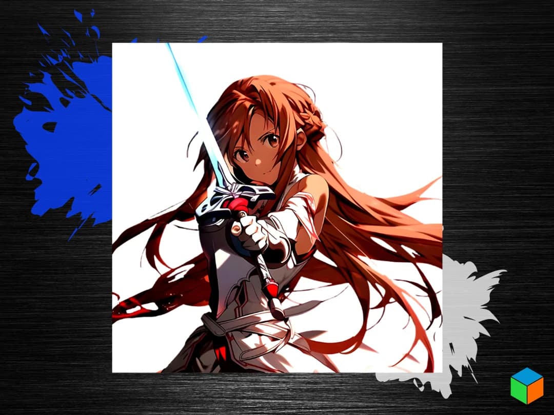 Asuna Bonus Poster 🗡️ by 3D Prints By Vic HueForge model: Asuna Bonus Poster 🗡️ by 3D Prints By Vic
