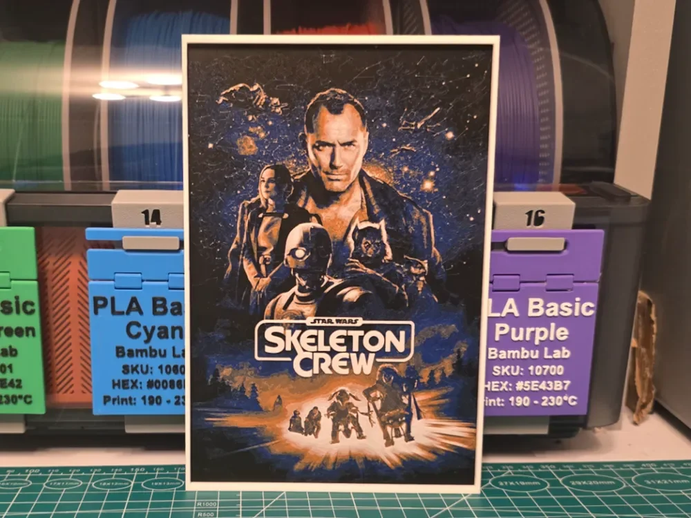 Star Wars: Skeleton Crew Poster - Hueforge Art by Lumpy3D HueForge model: Star Wars: Skeleton Crew Poster - Hueforge Art by Lumpy3D