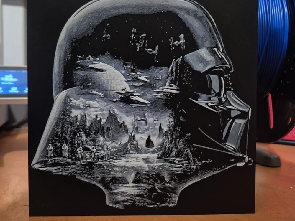 DARTH double exposue hueforge by Buntsta HueForge model: DARTH double exposue hueforge by Buntsta