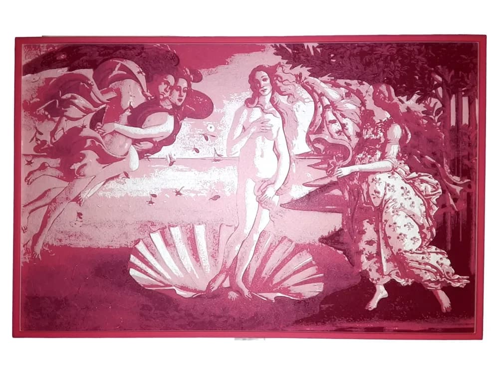 HueForge model: Birth of Venus by Sandro Botticelli Hueforge Pink by Elsie Moonshadow
