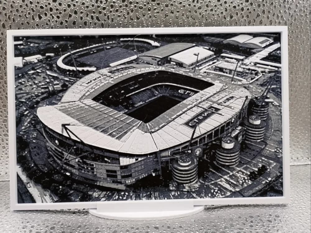 Manchester City - Etihad Stadium Hueforge by Borishotch Industries HueForge model: Manchester City - Etihad Stadium Hueforge by Borishotch Industries