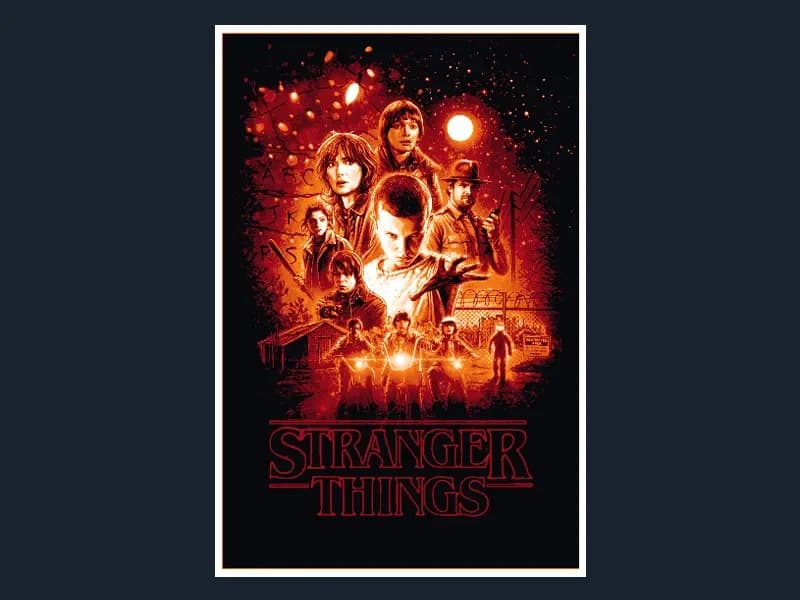 Stranger Things (Series Poster - HueForge) by HugheCraft HueForge model: Stranger Things (Series Poster - HueForge) by HugheCraft