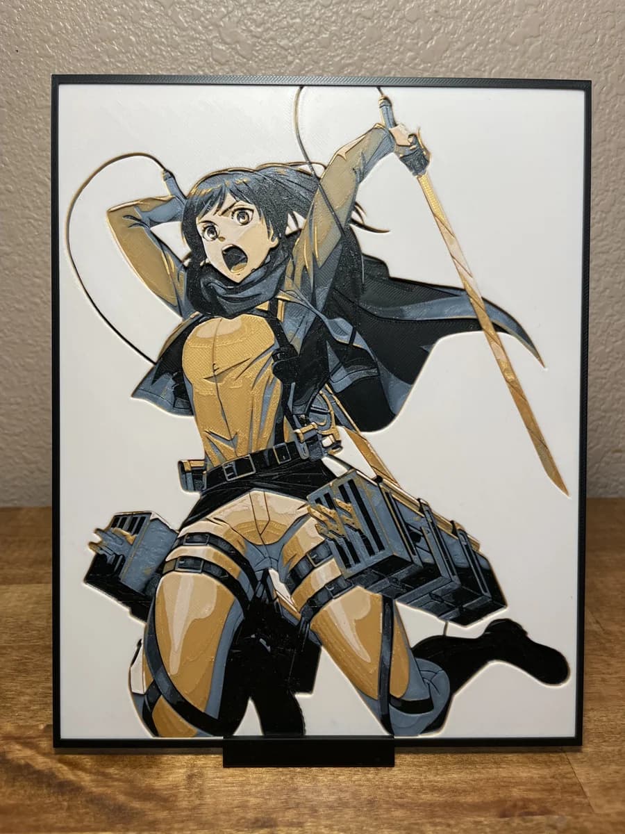 Sasha - Attack on Titan by Cloudy Nostalgia HueForge model: Sasha - Attack on Titan by Cloudy Nostalgia