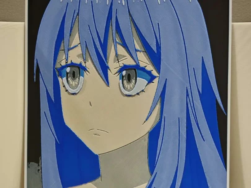 Rimuru - That time i got reincarnated as a slime by bzz999 HueForge model: Rimuru - That time i got reincarnated as a slime by bzz999