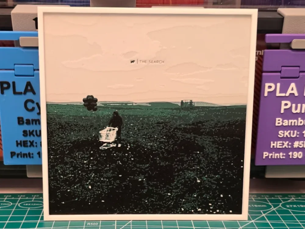 HueForge model: NF "The Search" Album - Hueforge Art by Lumpy3D