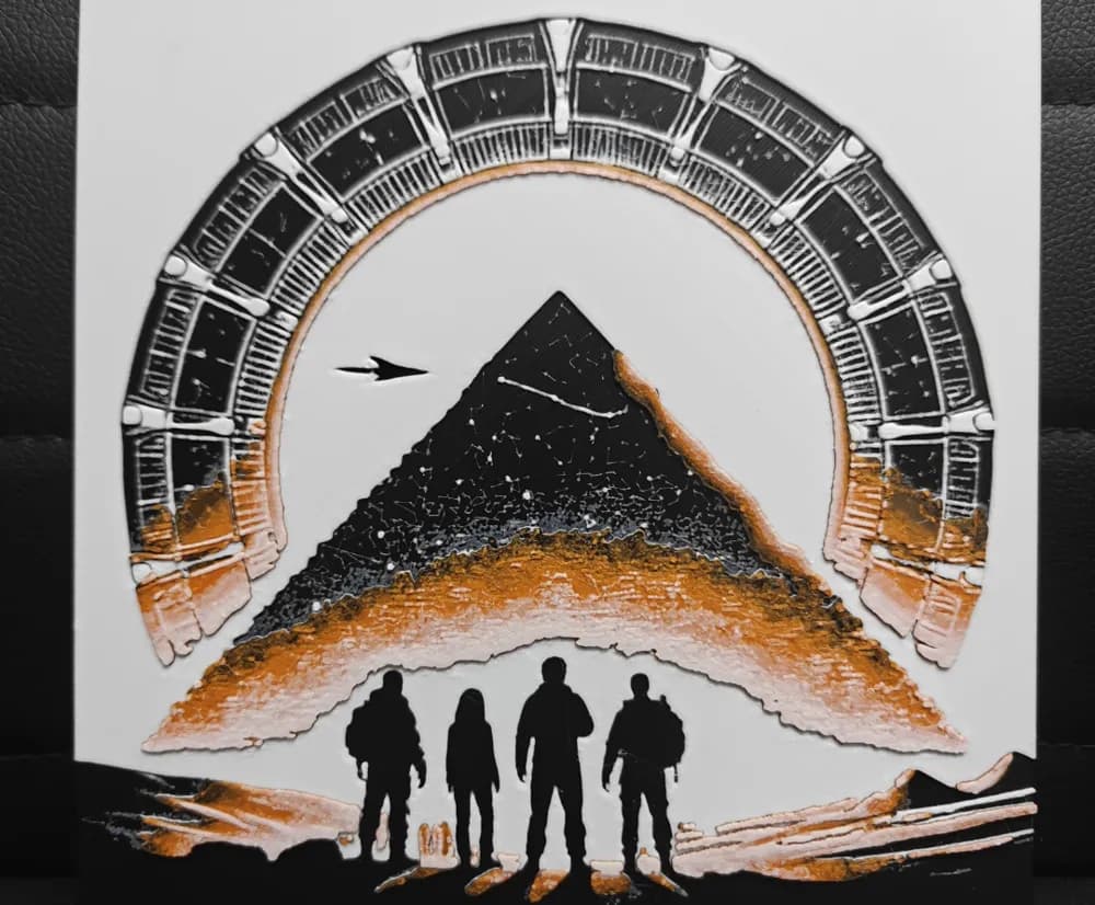 HueForge model: Stargate by TheHueforgeLady