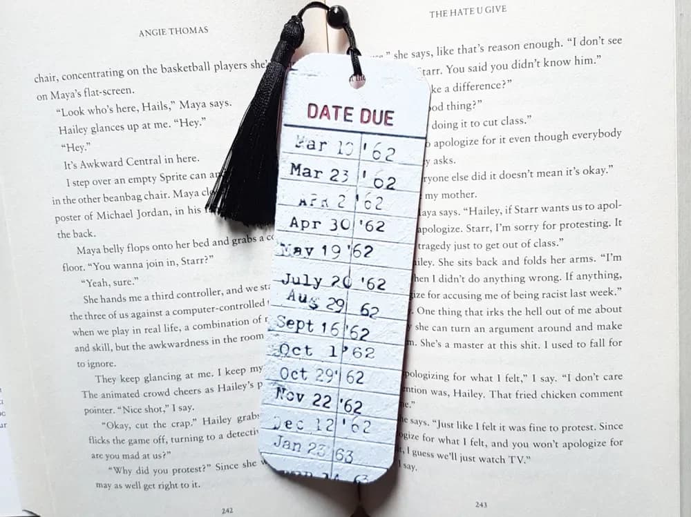 Bookmark, Library Book Card by Dame Jo HueForge model: Bookmark, Library Book Card by Dame Jo