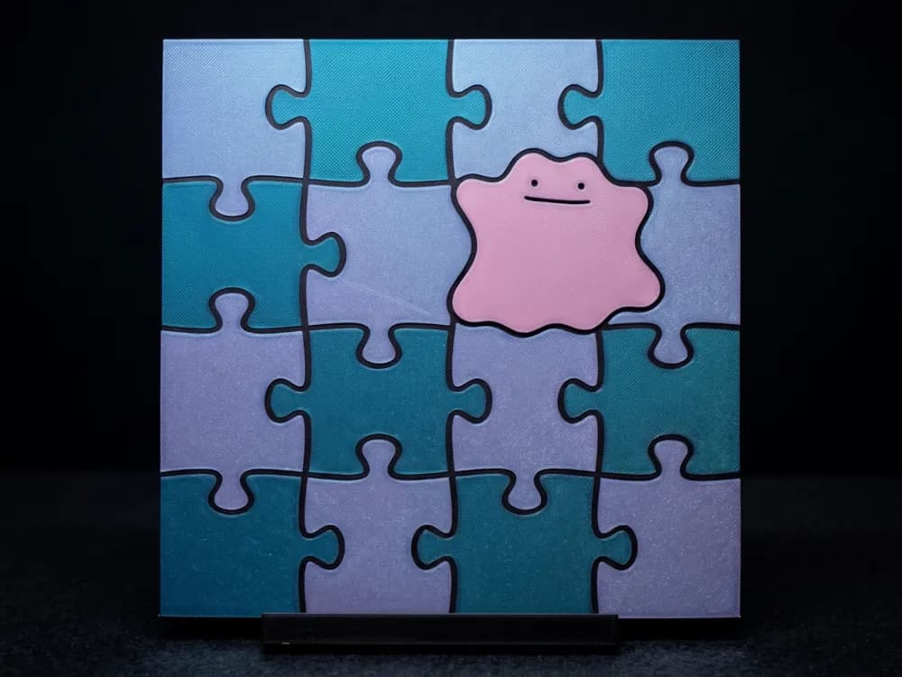 Ditto Puzzle - Hueforge by Led HueForge model: Ditto Puzzle - Hueforge by Led