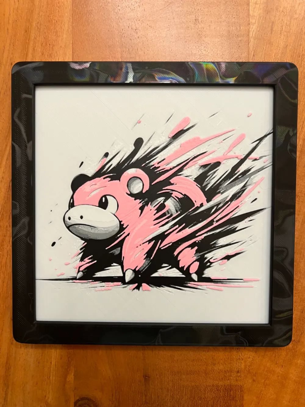 HueForge model: Slowpoke by JustBe 3D Printing