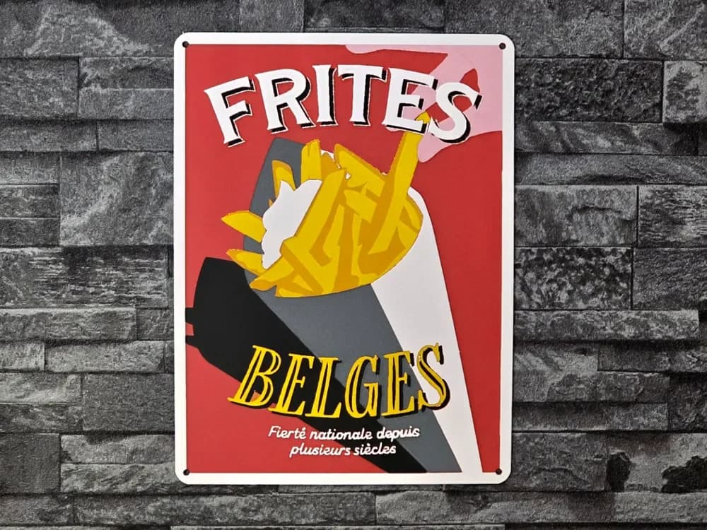 Hueforge Belgian Fries by StefBull85 HueForge model: Hueforge Belgian Fries by StefBull85