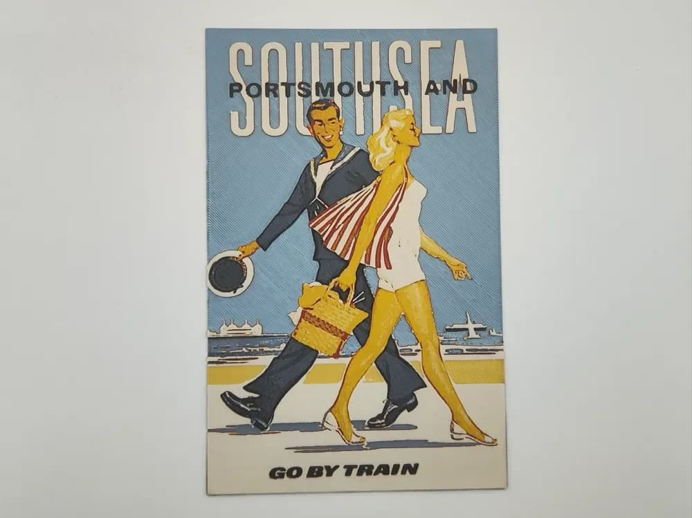 Portsmouth Vintage travel poster - hueforge Portsmouth Vintage travel poster - hueforge