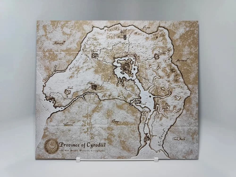 HueForge model: Map of Cyrodiil - Hueforge by BeaN