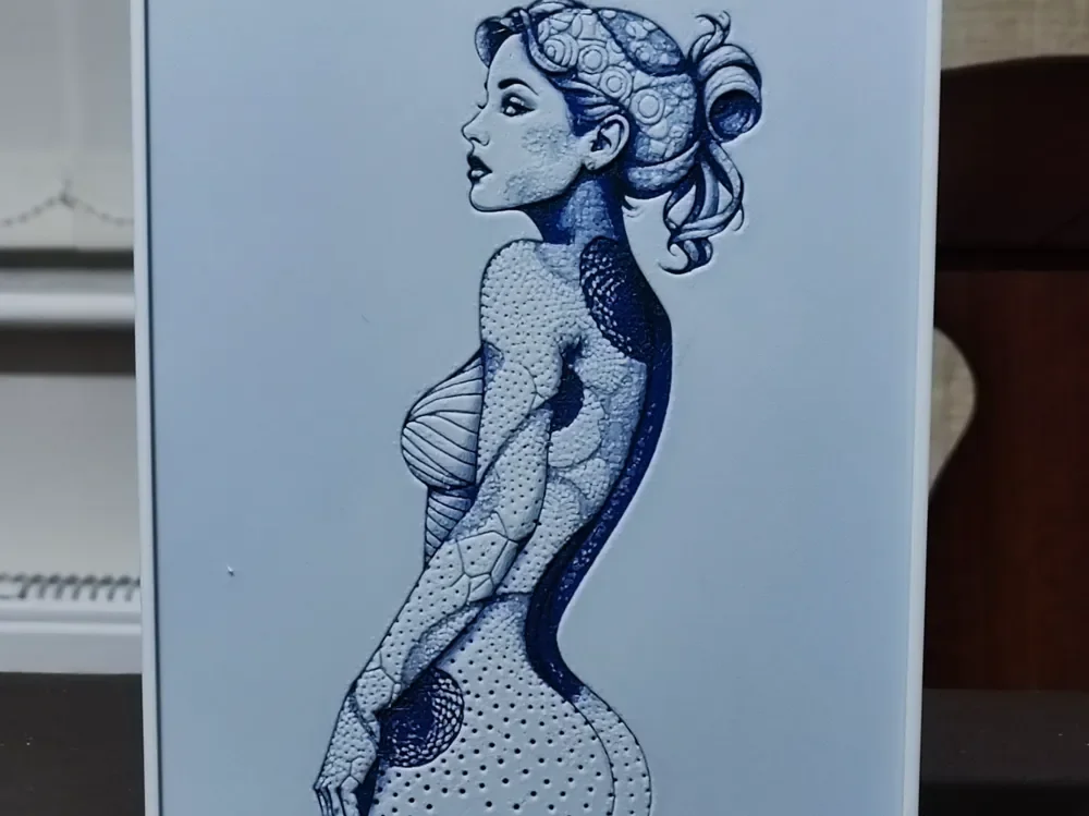 Detailed Ink Torso - HueForge 3 Color