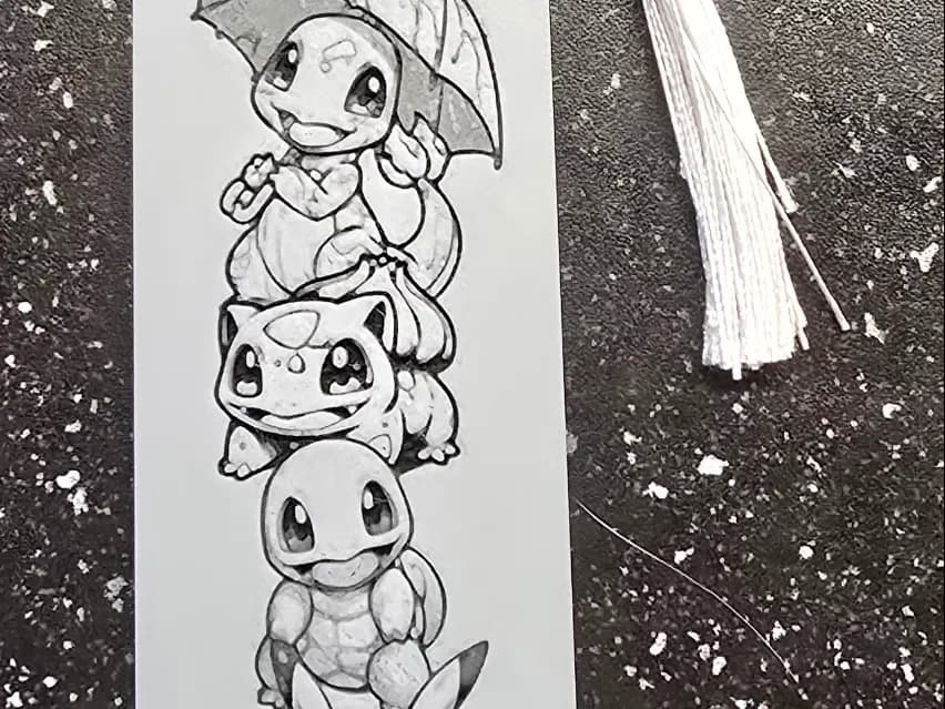 Pokémon Bookmark by 3D-Mentiel HueForge model: Pokémon Bookmark by 3D-Mentiel