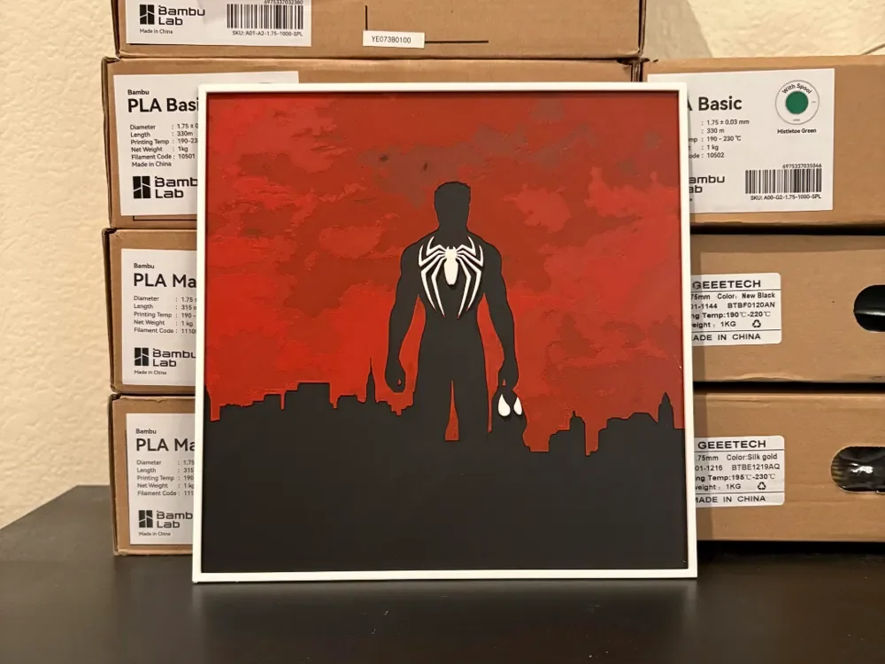 Spiderman Hueforge by Estiv HueForge model: Spiderman Hueforge by Estiv