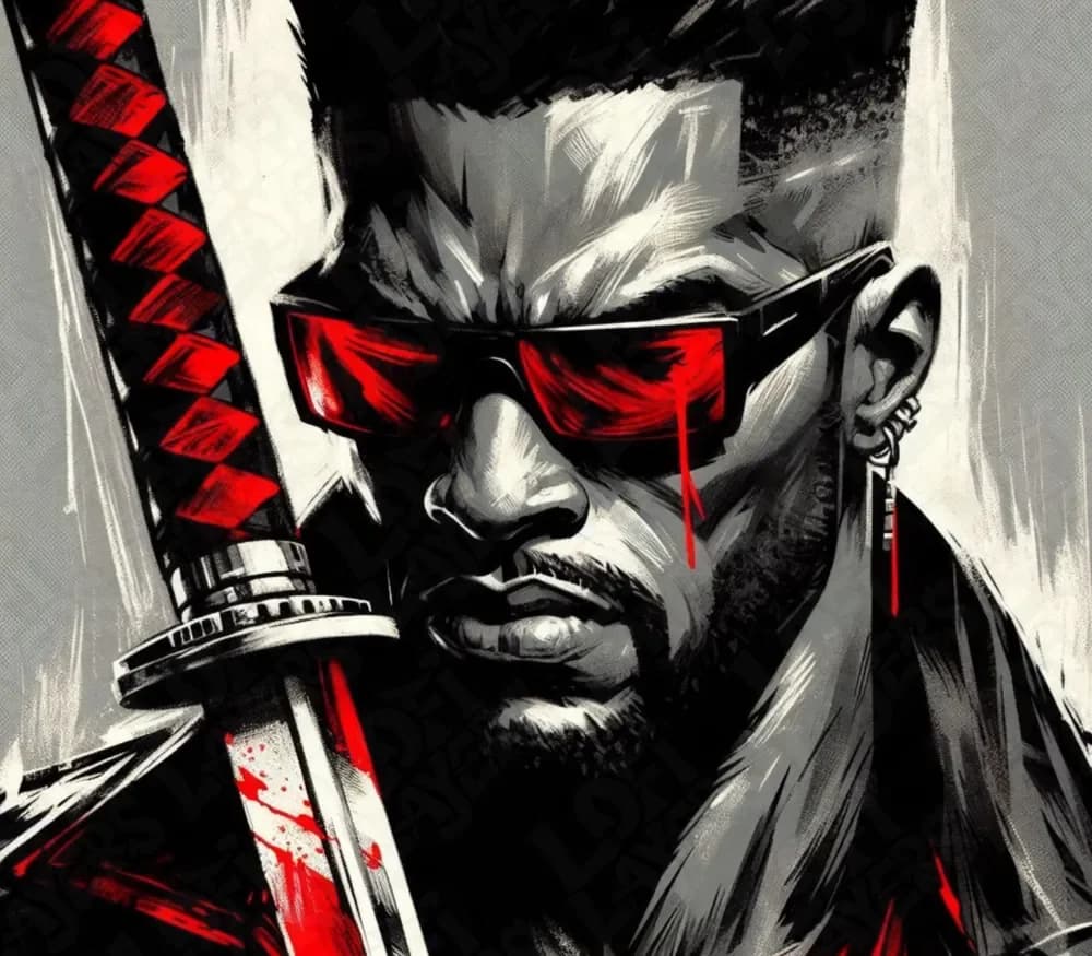 Blade The Daywalker Hueforge by LoFi Layers HueForge model: Blade The Daywalker Hueforge by LoFi Layers