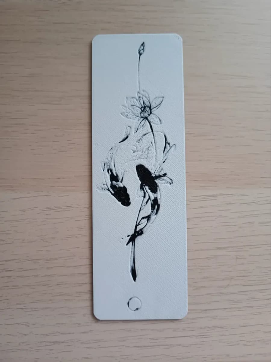 Japanese Fish BookMark by Atrus Design HueForge model: Japanese Fish BookMark by Atrus Design