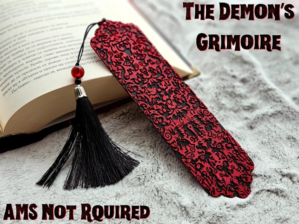 The Demon’s Grimoire - Bookmark by C3D HueForge model: The Demon’s Grimoire - Bookmark by C3D