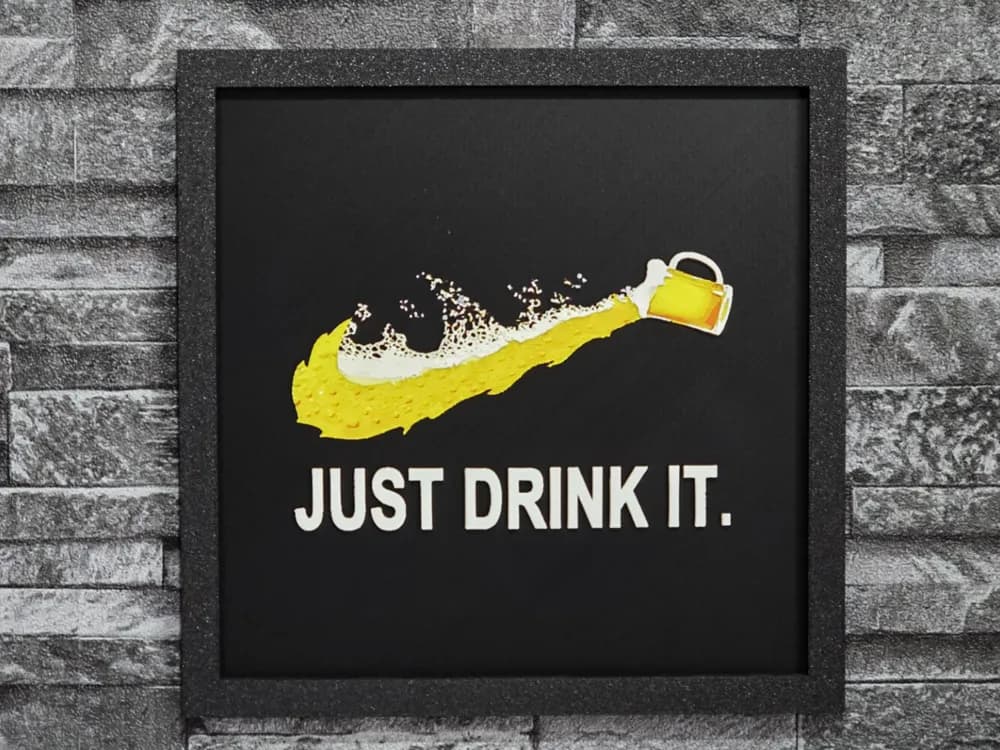 Hueforge JUST DRINK IT by StefBull85 HueForge model: Hueforge JUST DRINK IT by StefBull85