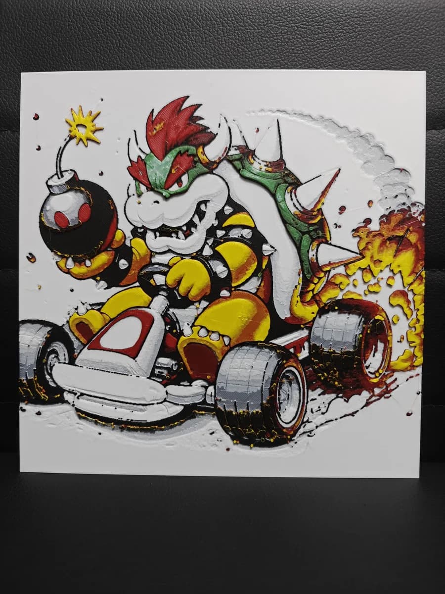 Bowser by TheHueforgeLady HueForge model: Bowser by TheHueforgeLady