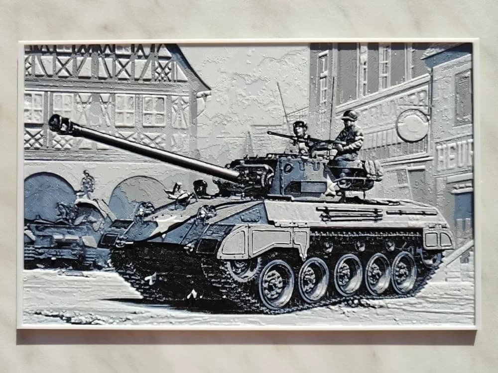 HueForge model: M18 Hellcat - Hueforge by BeaN