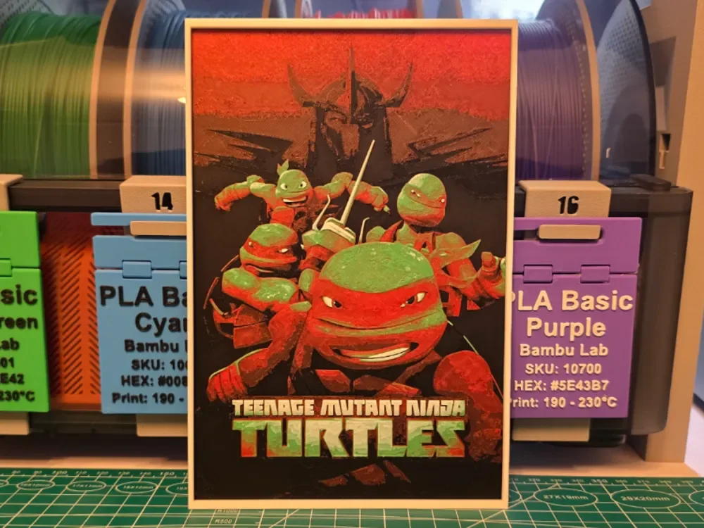 HueForge model: Teenage Mutant Ninja Turtles (2012) - Hueforge Art by Lumpy3D