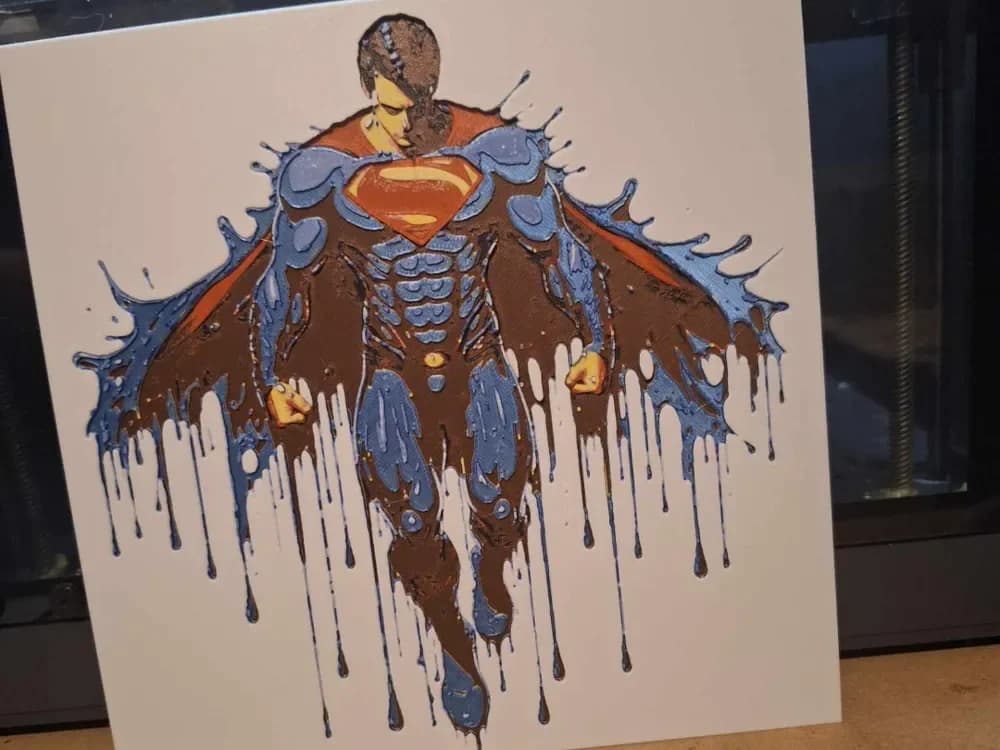 Superman - Hueforge by 3dGlow HueForge model: Superman - Hueforge by 3dGlow