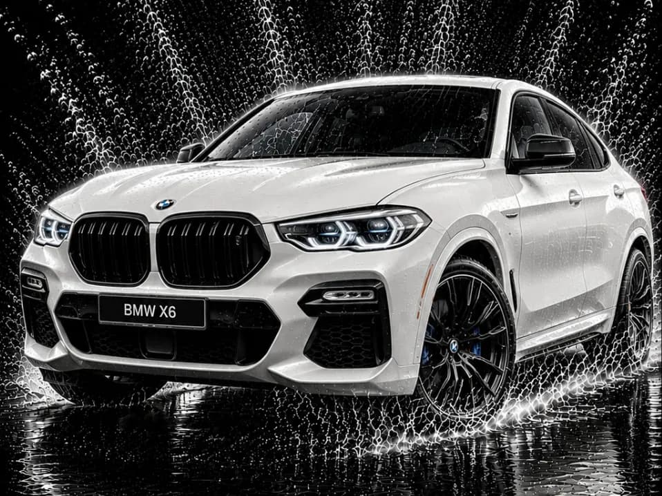 CARS BMW X6 / WALL DECOR EASY PRINT by Hueforge Maker HueForge model: CARS BMW X6 / WALL DECOR EASY PRINT by Hueforge Maker