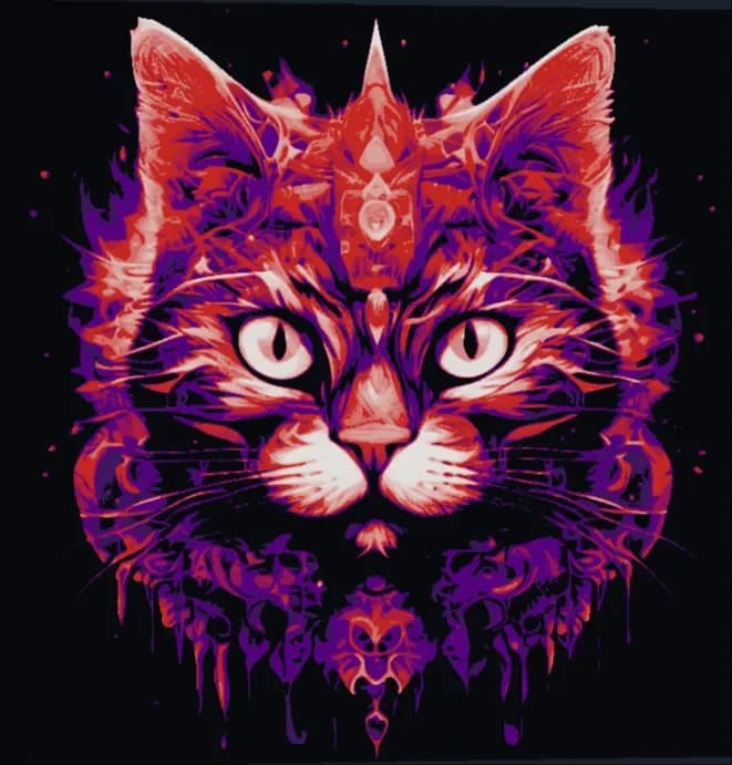 Cat HueForge by Atrus Design HueForge model: Cat HueForge by Atrus Design