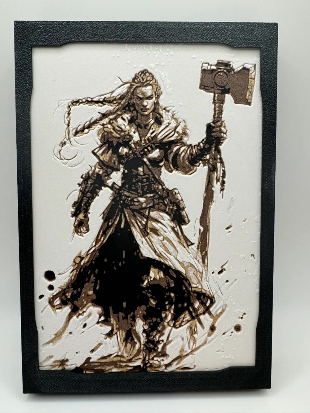 HueForge model: D&D Character Concepts - Human Warrior by Canadian Gamer