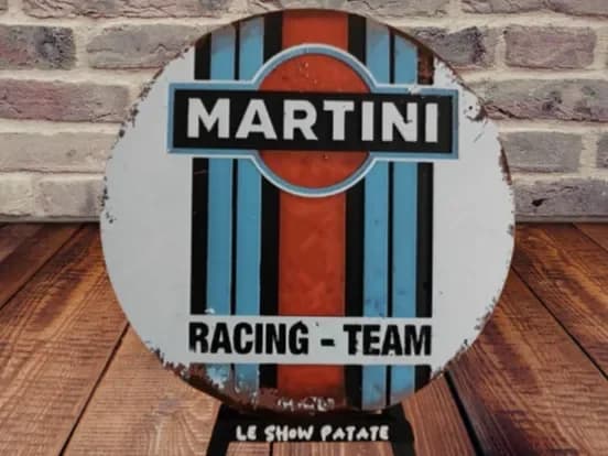 Plaque Vintage Martini Hueforge by leshowpatate HueForge model: Plaque Vintage Martini Hueforge by leshowpatate