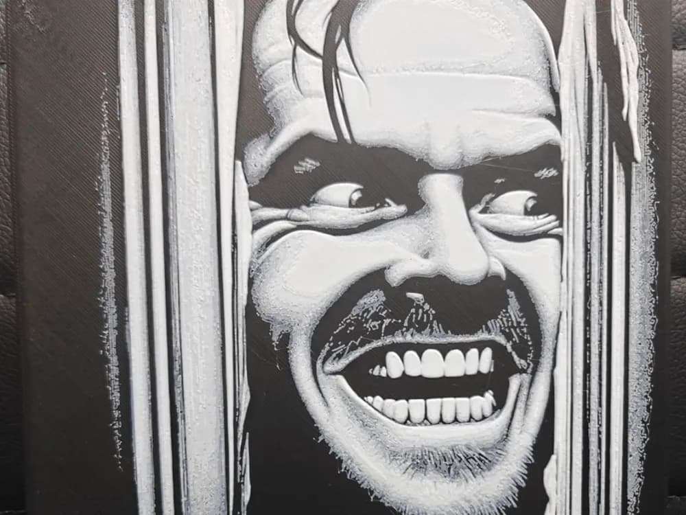 The Shining Jack Torrance NO AMS NEEDED by TheHueforgeLady HueForge model: The Shining Jack Torrance NO AMS NEEDED by TheHueforgeLady