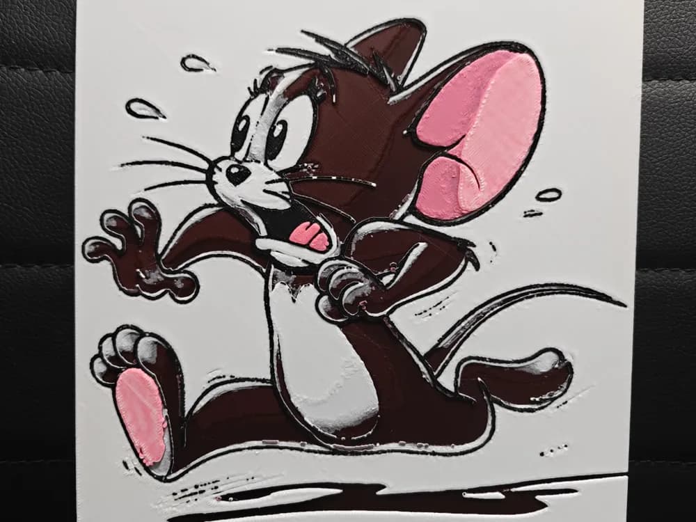 HueForge model: Jerry Tom&Jerry Multi-Coloured by TheHueforgeLady