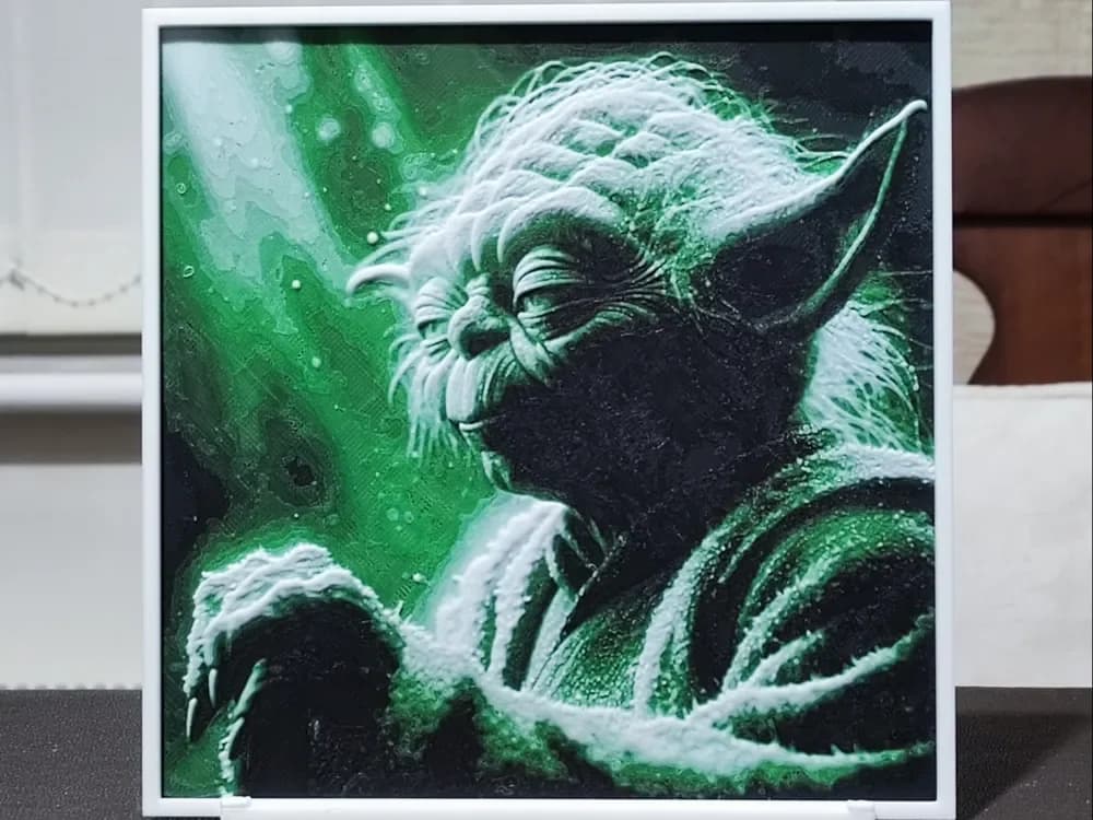 HueForge model: Yoda - HueForge 3 Color by BoDad