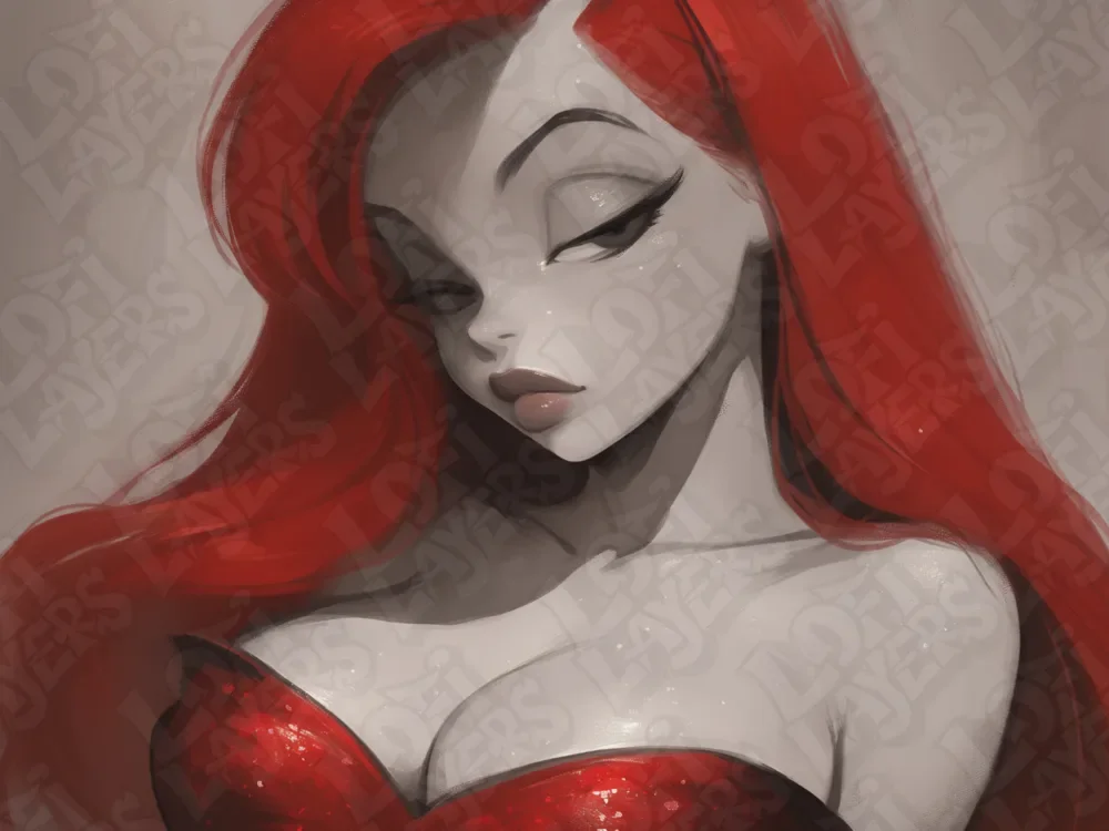 Jessica Rabbit Hueforge by LoFi Layers HueForge model: Jessica Rabbit Hueforge by LoFi Layers