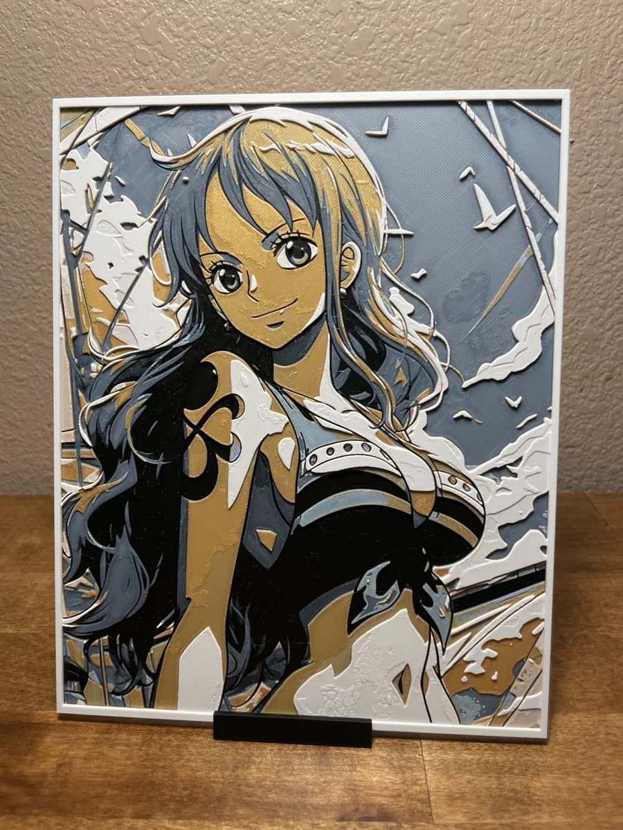 Nami Hueforge by Cloudy Nostalgia HueForge model: Nami Hueforge by Cloudy Nostalgia