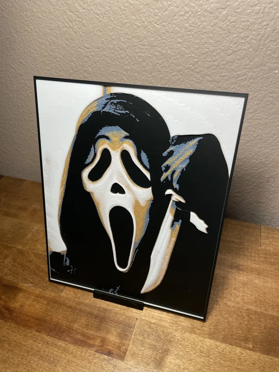 Ghostface - Scream by Cloudy Nostalgia HueForge model: Ghostface - Scream by Cloudy Nostalgia