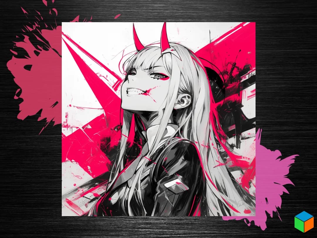 🛠️ Zero Two HueForge Poster – AMS Ready (.3mf + STL) by 3D Prints By Vic HueForge model: 🛠️ Zero Two HueForge Poster – AMS Ready (.3mf + STL) by 3D Prints By Vic