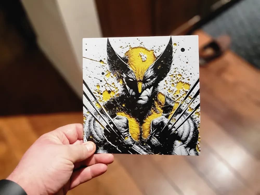Graffiti Wolverine Hueforge by 3Ree Printing HueForge model: Graffiti Wolverine Hueforge by 3Ree Printing