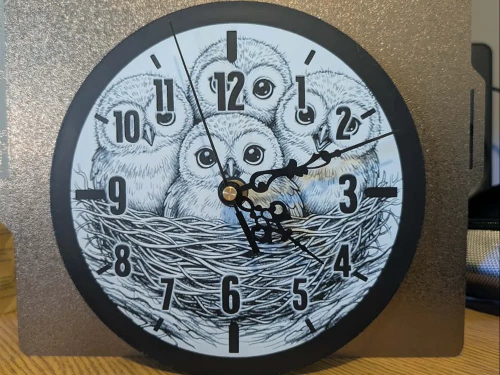 Owl o'clock - wall clock Owl o'clock - wall clock
