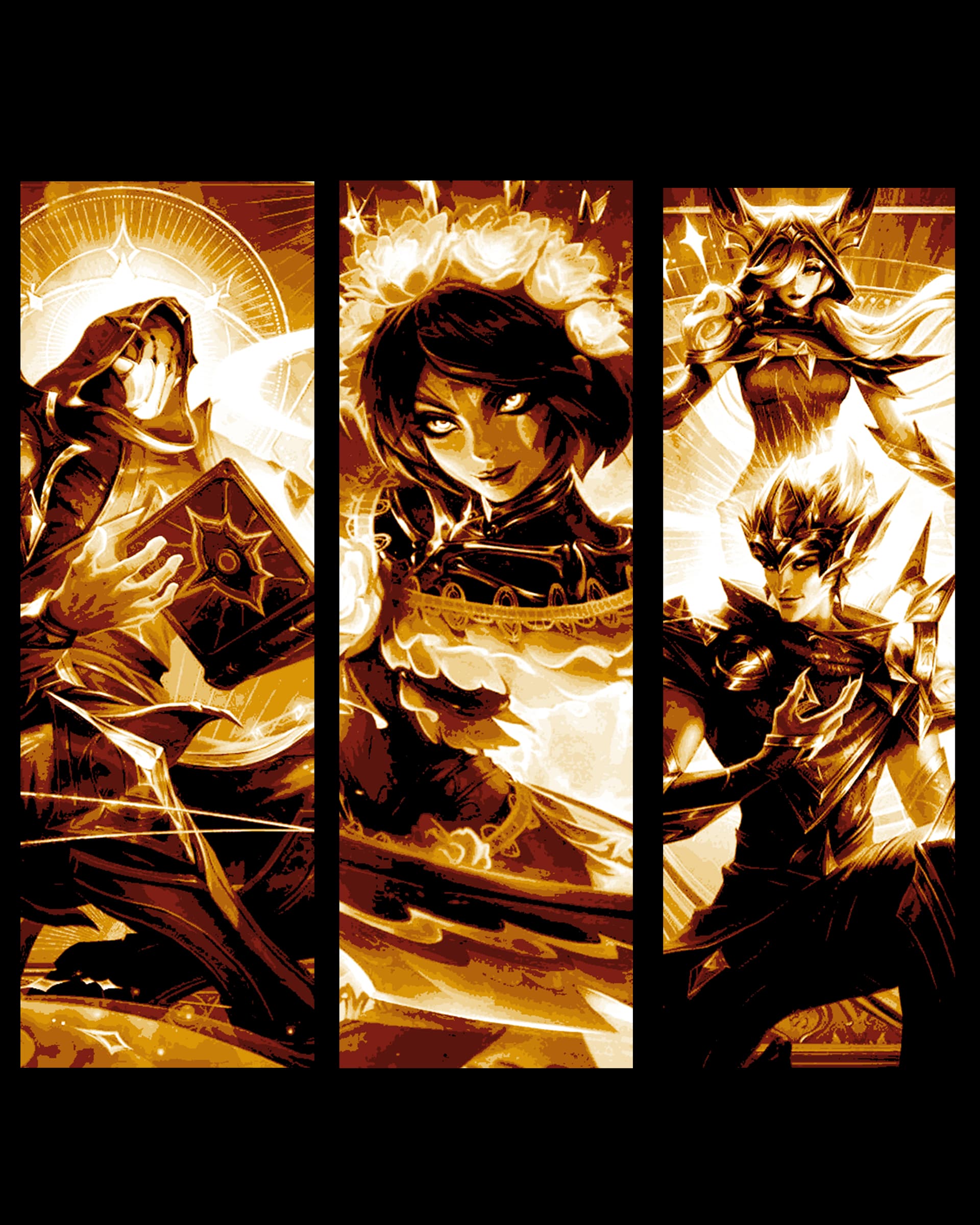 Fan art in Hueforge - League of Legends friends and enemies - Bookmark set 3 by BooneCo3d HueForge model: Fan art in Hueforge - League of Legends friends and enemies - Bookmark set 3 by BooneCo3d