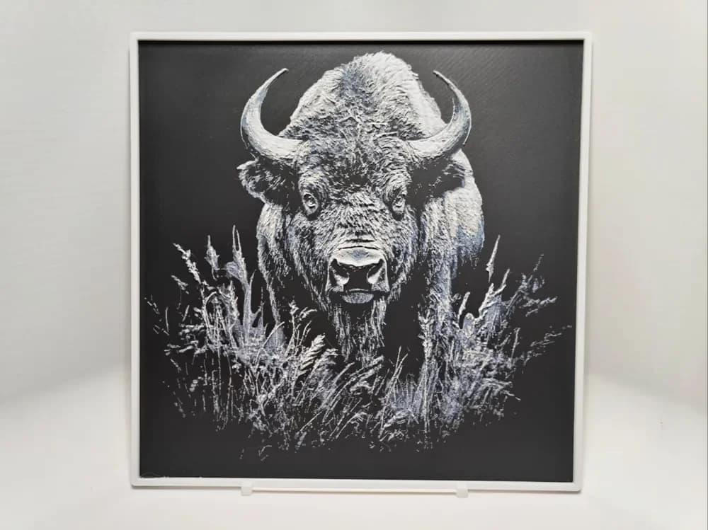 Bison - Hueforge by BeaN HueForge model: Bison - Hueforge by BeaN