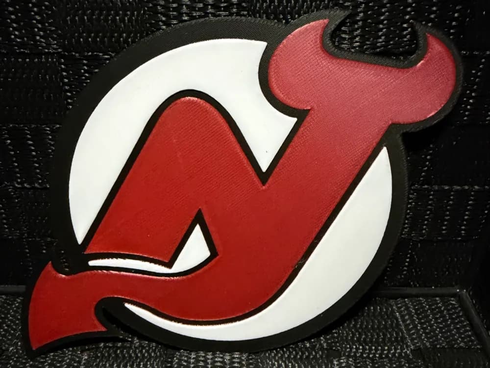 New Jersey Devils Logo - Hueforge by JoDau HueForge model: New Jersey Devils Logo - Hueforge by JoDau