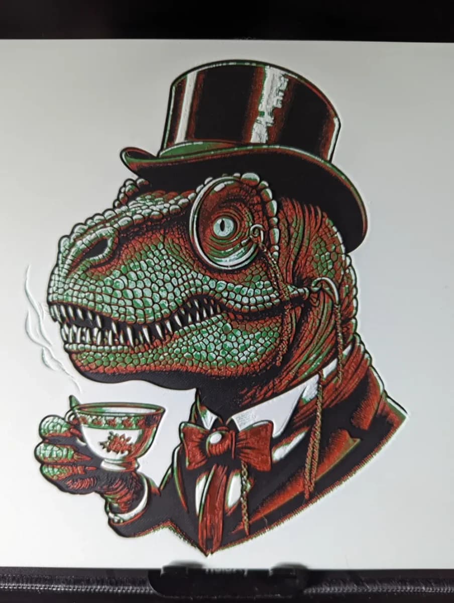 HueForge model: Tea Rex Hueforge by the_bearded_jedi