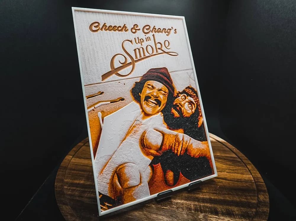 Up in Smoke (Movie Poster - HueForge) Up in Smoke (Movie Poster - HueForge)