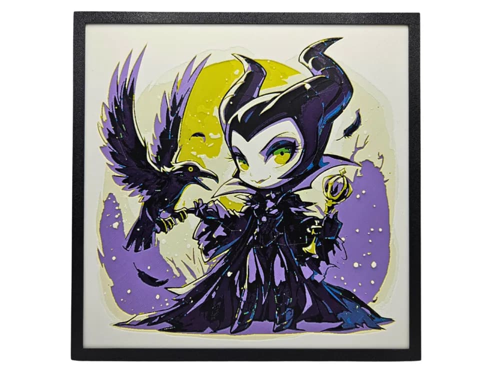Maleficent - Chibi Edition by BusyKikiBee HueForge model: Maleficent - Chibi Edition by BusyKikiBee