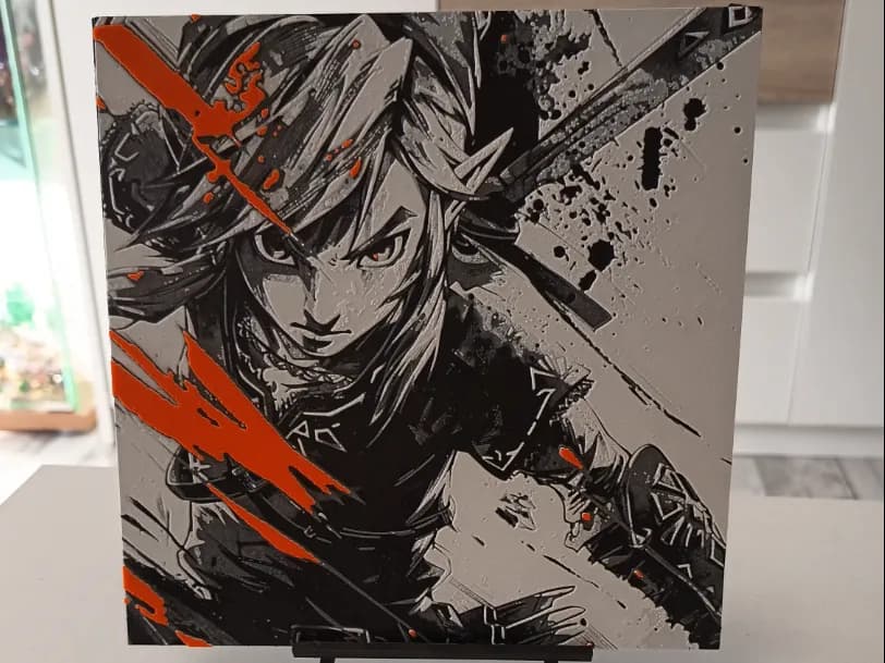 Zelda Link Hueforge by 3DNesy HueForge model: Zelda Link Hueforge by 3DNesy